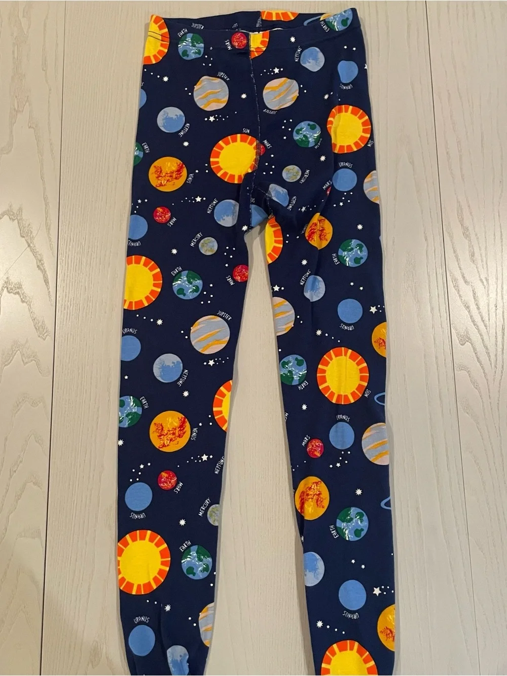Hanna Andersson HannaJams Long John Pajama Set Milky Way Space Planet - 12 150